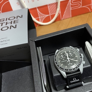 オメガ(OMEGA)の【3月25日購入】新品 SWATCH × OMEGA MOON(腕時計(アナログ))
