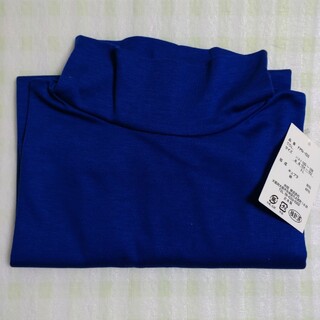 レディース　半袖　カットソー　　　 日本製　３Ｌ　ブルー　未使用(カットソー(半袖/袖なし))