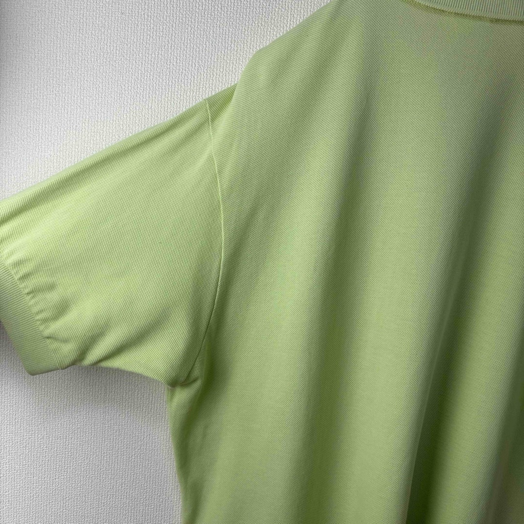LACOSTE(ラコステ)のLACOSTE ラコステ　ポロシャツ　半袖　黄緑　サイズ5 L XL　古着 メンズのトップス(ポロシャツ)の商品写真
