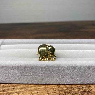 アッシュペーフランス(H.P.FRANCE)のNY vintage shop 1950' elephant gold pin★(ブローチ/コサージュ)