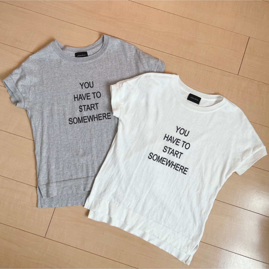 ＊半袖Tシャツ（薄手ニット） レディースのトップス(Tシャツ(半袖/袖なし))の商品写真