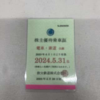 株主優待乗車証(鉄道乗車券)