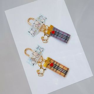 サンリオ(サンリオ)のポチャッコ　キーホルダー　サンリオ　自転車キーホルダー ポチャコ　ぽちゃっこ(キャラクターグッズ)