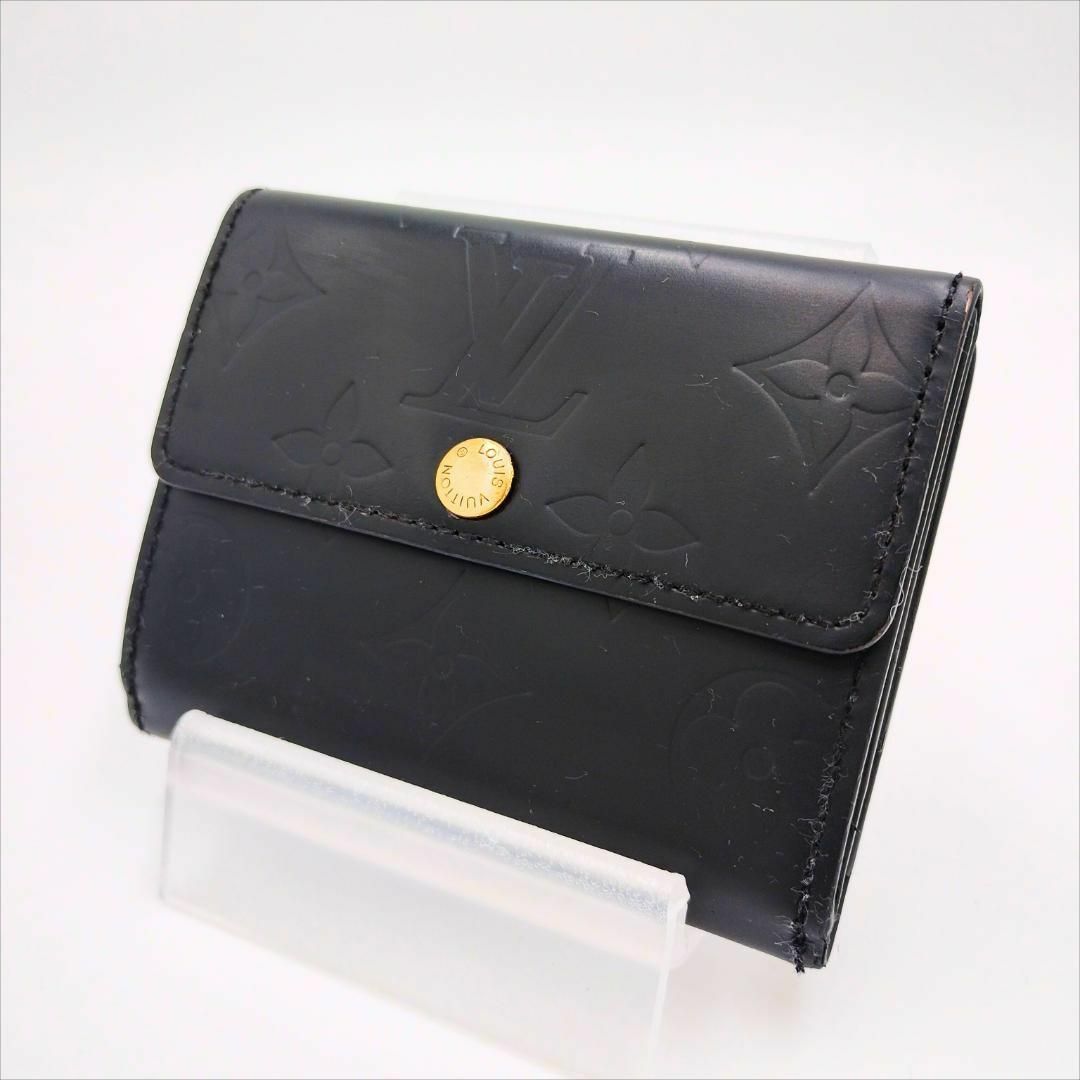 美品】 ルイヴィトン ヴェルニ コインケース 三つ折り マット 美品】 ルイヴィトン ヴェルニ コインケース 三つ折り マット