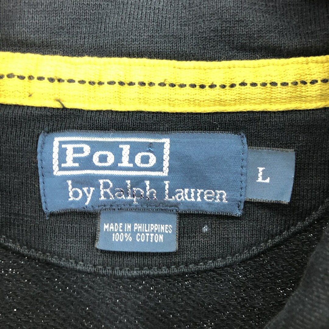 Ralph Lauren(ラルフローレン)の古着 ラルフローレン Ralph Lauren POLO by Ralph Lauren ハーフボタン スウェットシャツ トレーナー メンズL /eaa431457 メンズのトップス(スウェット)の商品写真