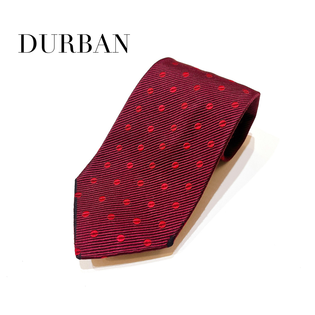 D’URBAN(ダーバン)のダーバン　ネクタイ　メンズ　レッド　赤　ドット　ブランドネクタイ　スーツ　 メンズのファッション小物(ネクタイ)の商品写真