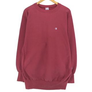 チャンピオン(Champion)の古着 90年代 チャンピオン Champion REVERSE WEAVE リバースウィーブ 刺繍タグ ワンポイントロゴスウェットシャツ トレーナー USA製 メンズXXL ヴィンテージ /eaa411069(スウェット)