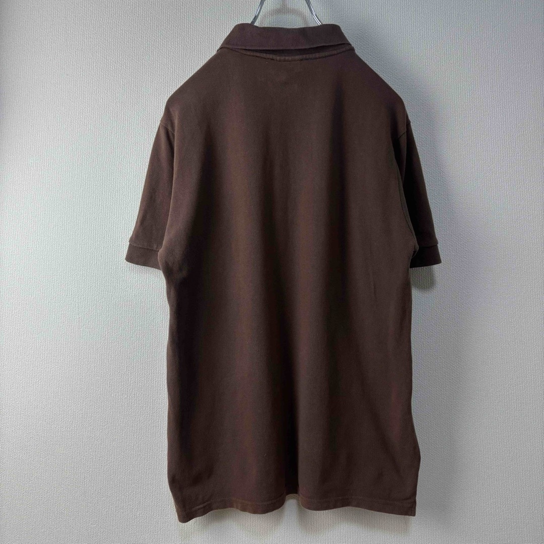 LACOSTE(ラコステ)のLACOSTE ラコステ　ポロシャツ　半袖　ブラウン　茶　サイズ3 S M　古着 メンズのトップス(ポロシャツ)の商品写真