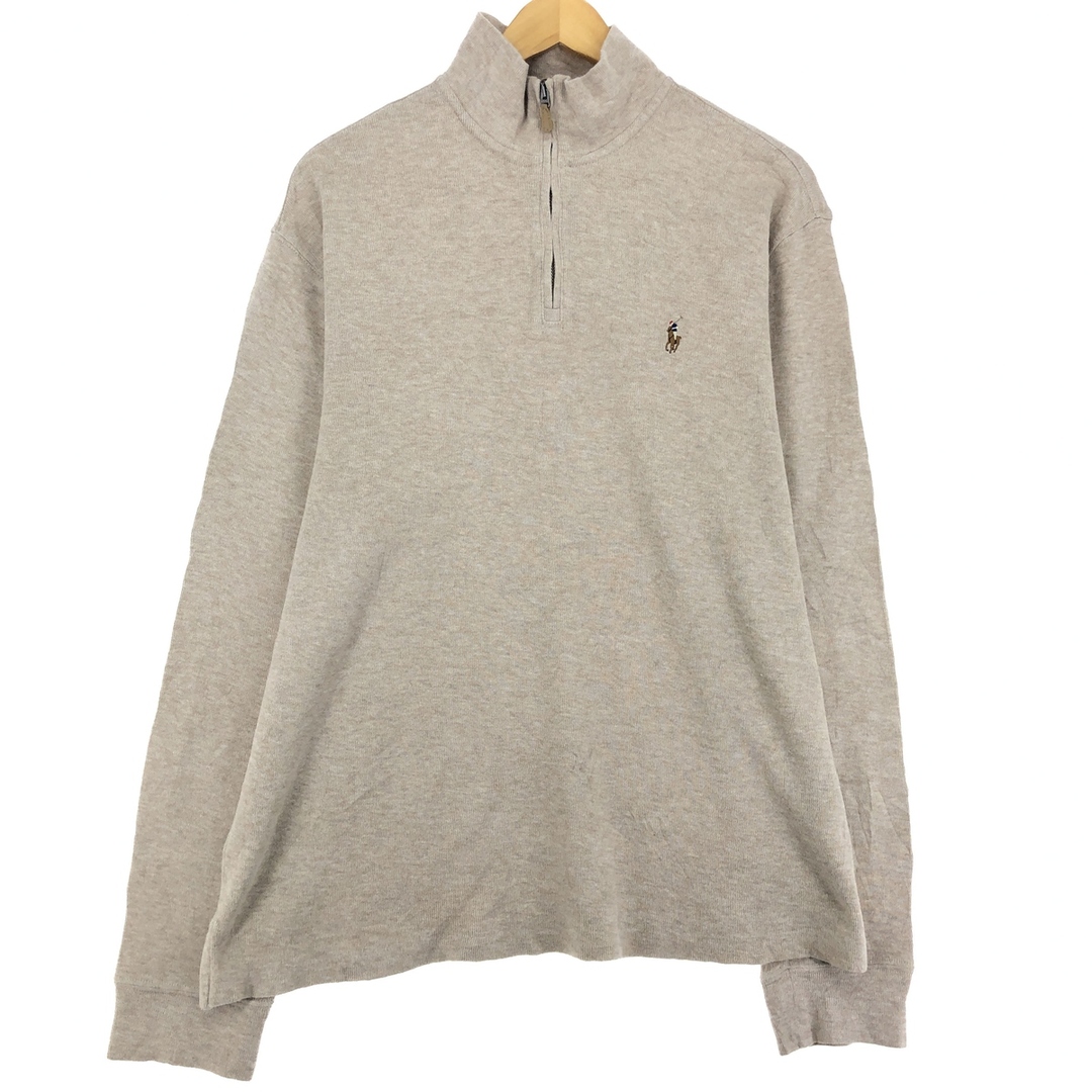 Ralph Lauren(ラルフローレン)の古着 ラルフローレン Ralph Lauren POLO RALPH LAUREN ハーフジップスウェットシャツ トレーナー メンズL /eaa431455 メンズのトップス(スウェット)の商品写真