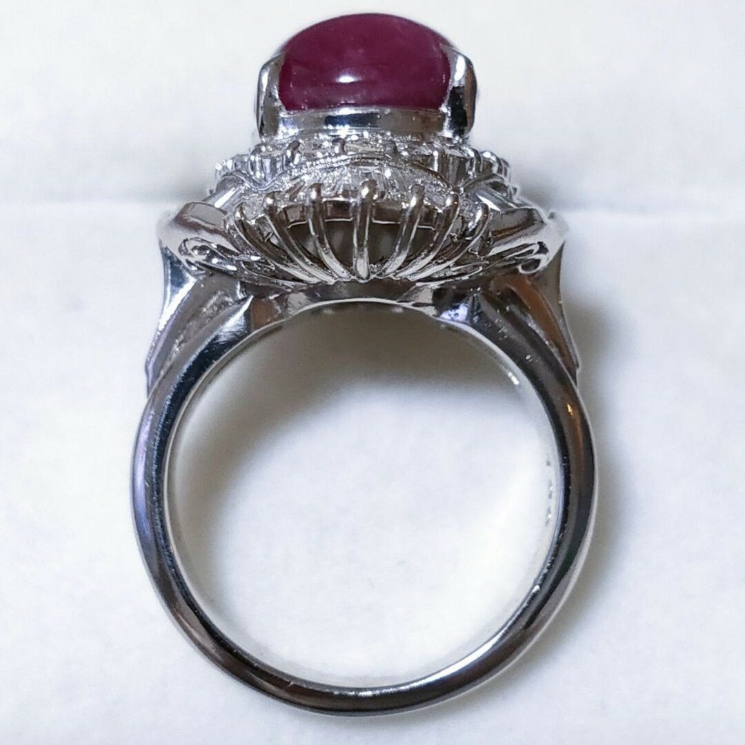 ダイヤモンド×スタールビー リング Pt900 5.785ct 1.39ct レディースのアクセサリー(リング(指輪))の商品写真