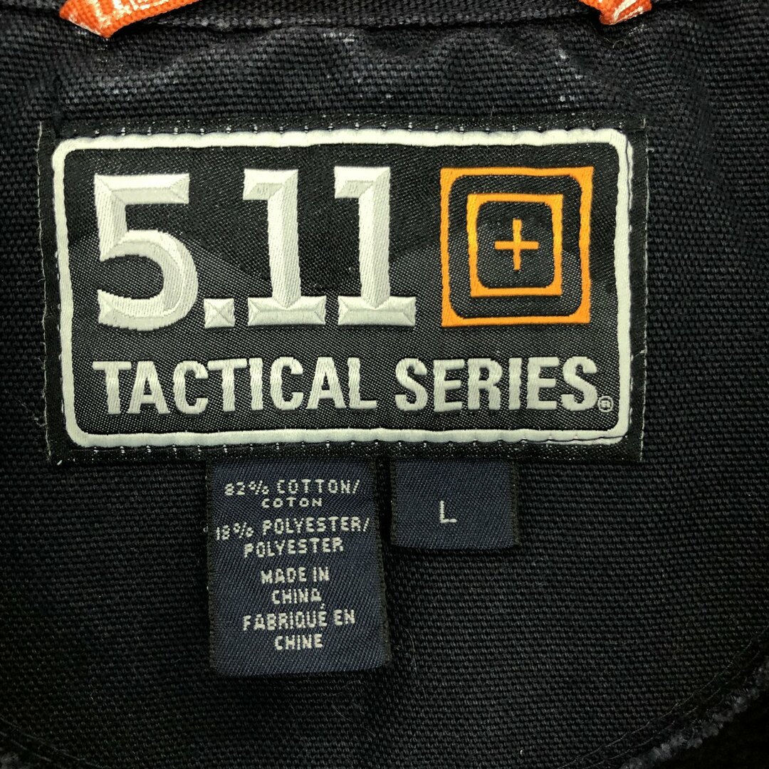 古着 5.11 TACTICAL 襟付き ハーフジップスウェットシャツ トレーナー メンズL /eaa431448 メンズのトップス(スウェット)の商品写真