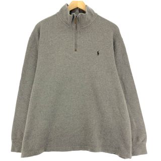 ラルフローレン(Ralph Lauren)の古着 ラルフローレン Ralph Lauren POLO by Ralph Lauren ハーフジップスウェットシャツ トレーナー メンズXXL /eaa431790(スウェット)