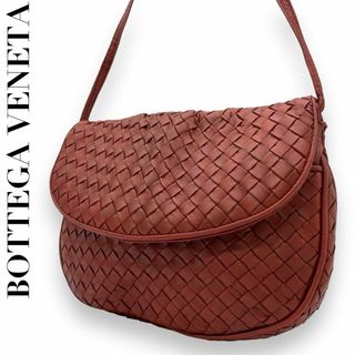 ボッテガヴェネタ(Bottega Veneta)のボッテガヴェネタ　P ショルダーバッグ　ラムレザー　イントレチャート　赤系(ショルダーバッグ)