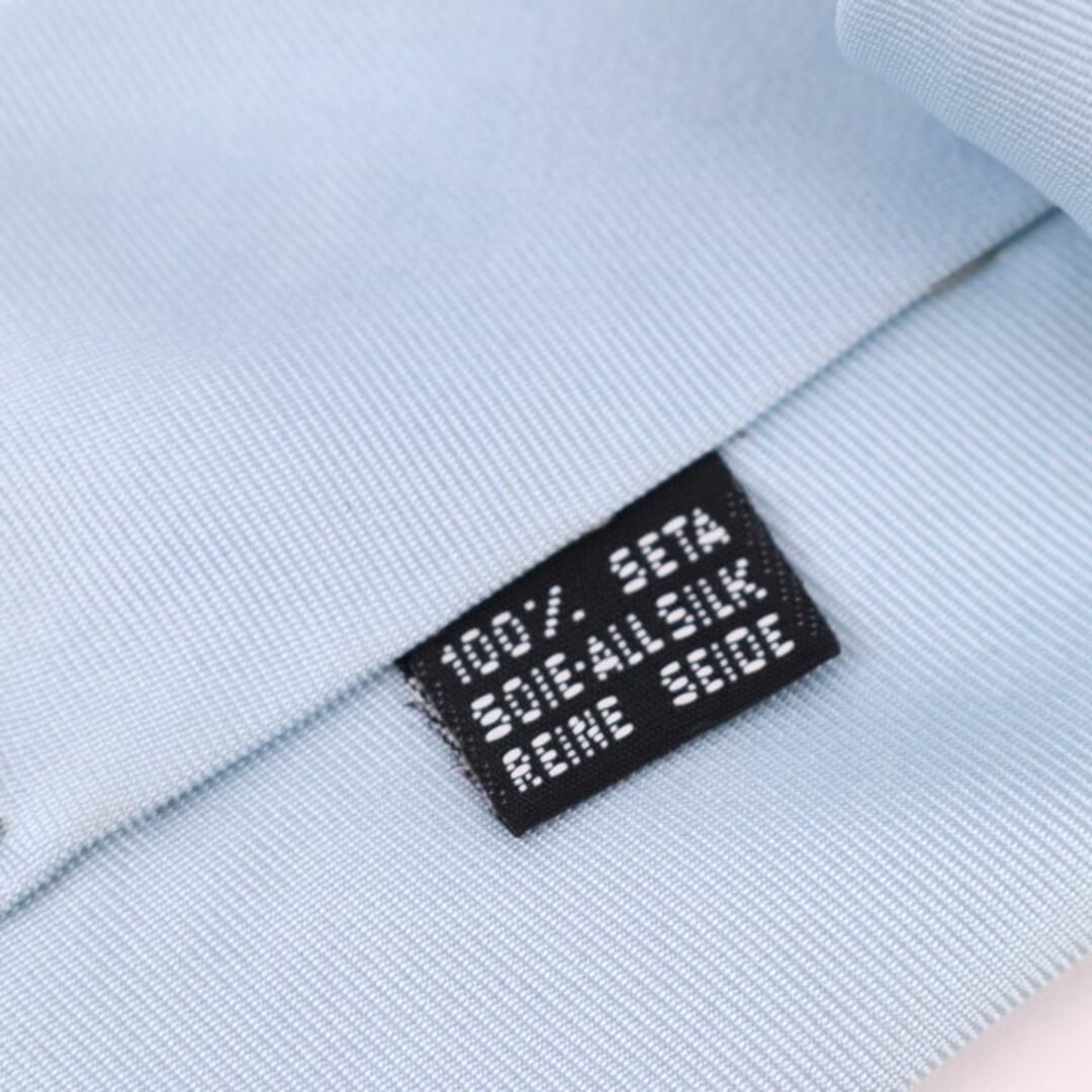 mila schon(ミラショーン)のミラショーン ブランドネクタイ バイカラー ロゴマーク シルク イタリア製 メンズ ブルー mila schon メンズのファッション小物(ネクタイ)の商品写真