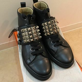 エルメス(Hermes)のエルメス メンズ ハイカット スニーカー レノックス コリエドシアン 41(スニーカー)