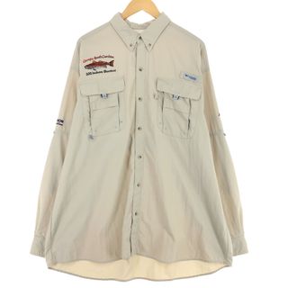 コロンビア(Columbia)の古着 コロンビア Columbia PFG ボタンダウン長袖 フィッシングシャツ メンズXL /eaa431718(シャツ)