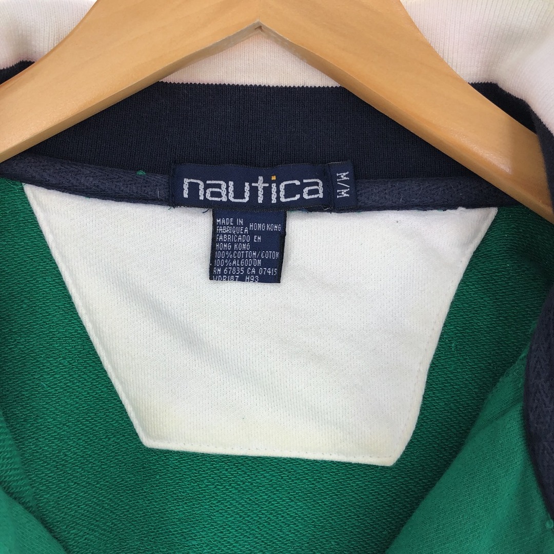 NAUTICA(ノーティカ)の古着 90年代 ノーティカ NAUTICA 小文字 ハーフジップスウェットシャツ トレーナー メンズM ヴィンテージ /eaa411253 メンズのトップス(スウェット)の商品写真