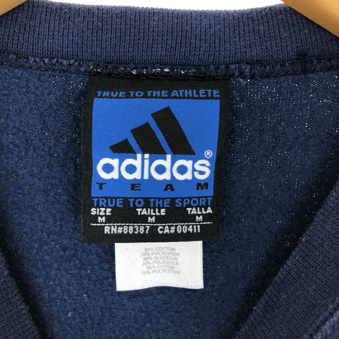 adidas(アディダス)の古着 90年代 アディダス adidas TEAM 無地 ブランクスウェットシャツ トレーナー USA製 メンズM ヴィンテージ /eaa411918 メンズのトップス(スウェット)の商品写真