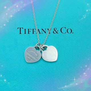 ティファニー(Tiffany & Co.)の《美品》ティファニー　リターントゥ　ミニダブルハートタグ　ネックレス　SV925(ネックレス)