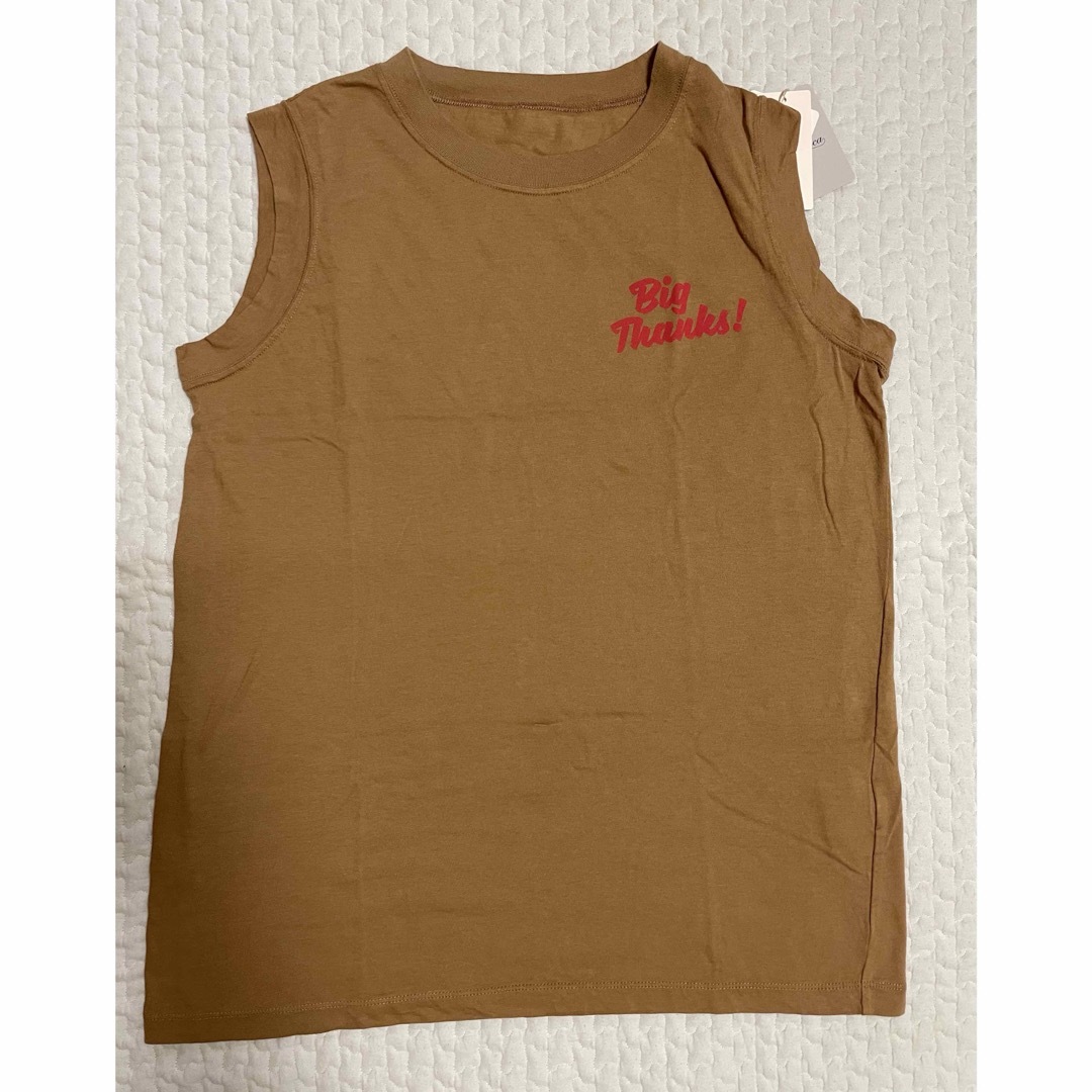 AuieF(アウィーエフ)のGready Brilliant 新品未使用品　ロゴノースリーブTシャツ レディースのトップス(Tシャツ(半袖/袖なし))の商品写真