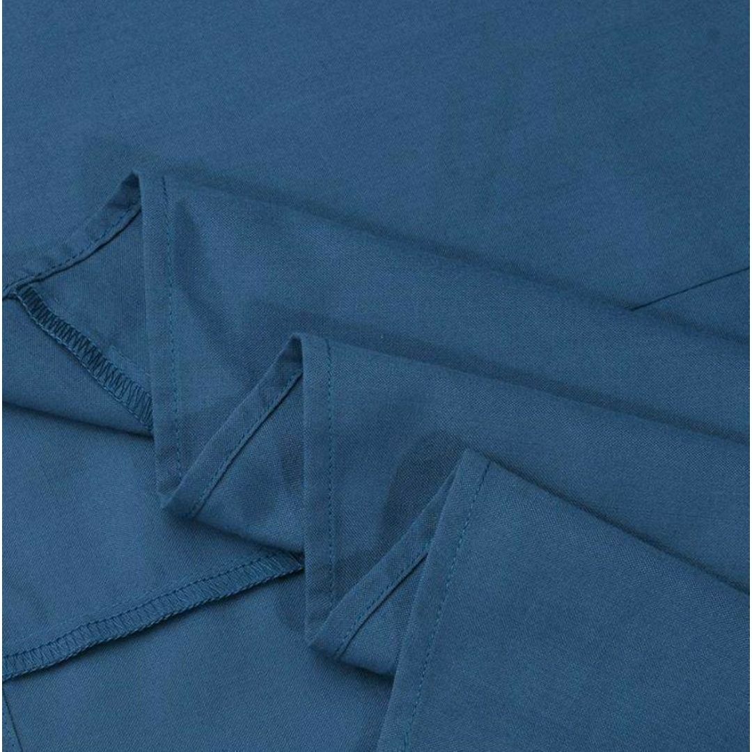 キャミワンピース ロングスカート《ブルー／M》青 マキシ フレア 薄手L レディースのスカート(ロングスカート)の商品写真