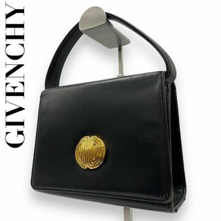 ジバンシィ(GIVENCHY)の良品 GIVENCHY　ジバンシー　e4 フォーマルバッグ　黒　ゴールド金具(ハンドバッグ)