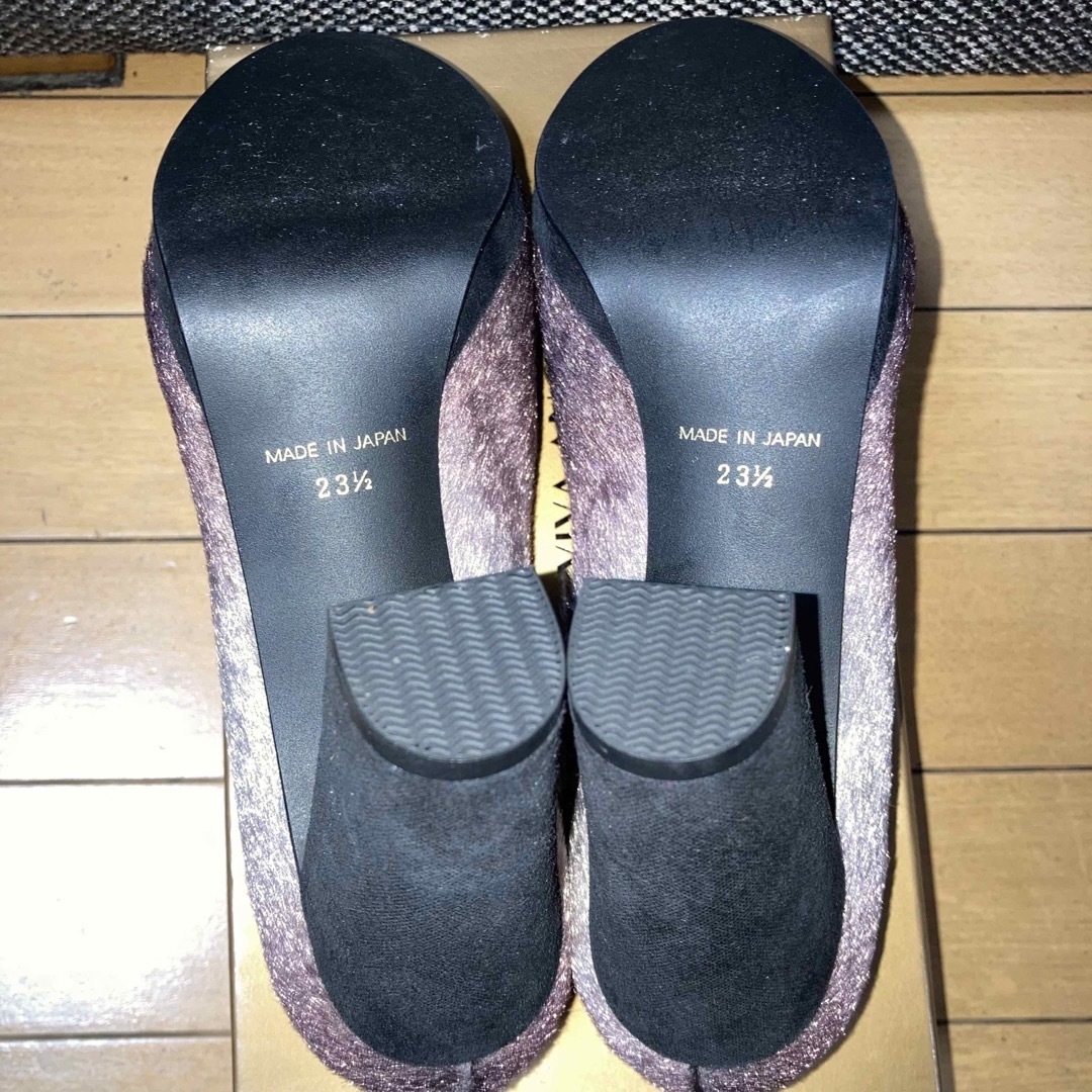 ✨お値下げ✨VIVA ANGELINA ファーパンプス グラデーション レディースの靴/シューズ(ハイヒール/パンプス)の商品写真