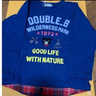 ダブルビー(DOUBLE.B)の新品タグ付　DOUBLE.B 重ね着風トレーナー(Tシャツ/カットソー)