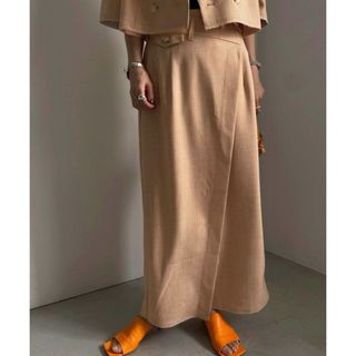 アメリヴィンテージ(Ameri VINTAGE)のCUT OFF WRAP SKIRT(ロングスカート)