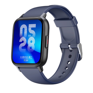 スマートウォッチ 1.69インチ 腕時計 Bluetooth5.0　ブルー(腕時計(デジタル))