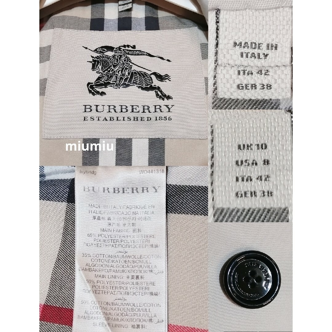 BURBERRY(バーバリー)の本物上質●　イタリア製トレンチコート　バーバリー　ヘリテージ レディースのジャケット/アウター(トレンチコート)の商品写真