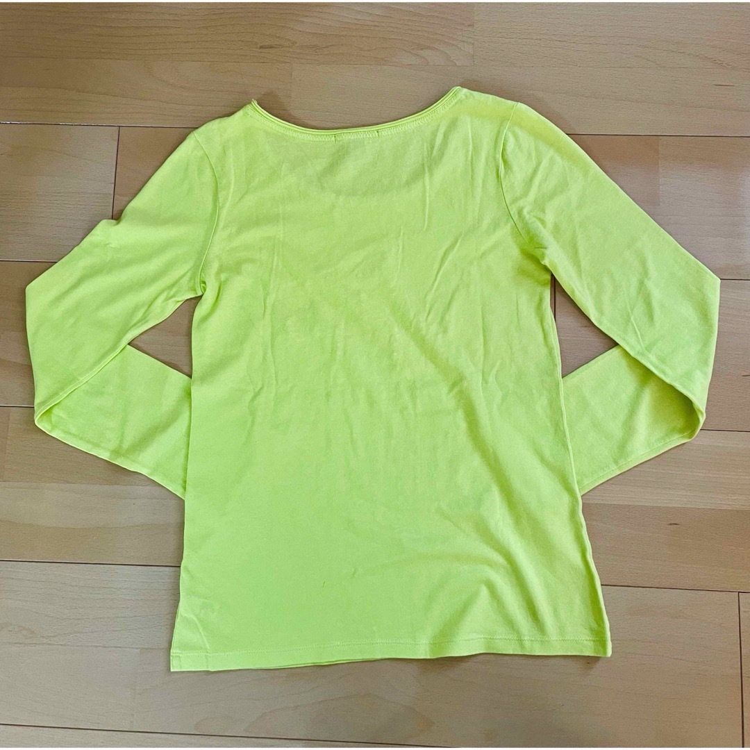 GAP Kids(ギャップキッズ)のGAP kids  黄緑色　シャンデリア　ロングTシャツ　140cm キッズ/ベビー/マタニティのキッズ服女の子用(90cm~)(Tシャツ/カットソー)の商品写真
