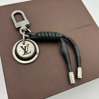 ルイヴィトン(LOUIS VUITTON)の【美品】 ルイヴィトン　ダミエグラフィット　レザーロープ　キーホルダー　チャーム(キーホルダー)