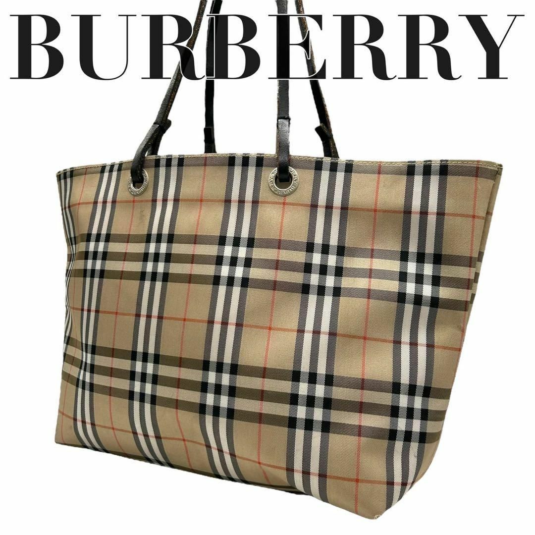 BURBERRY(バーバリー)の良品　Burberry バーバリー　s62 ノバチェック　トートバッグ レディースのバッグ(ハンドバッグ)の商品写真