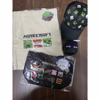 マインクラフト(Minecraft)のマイクラ　Minecraft カバン　鞄　トートバッグ　帽子　キャップ(キャラクターグッズ)