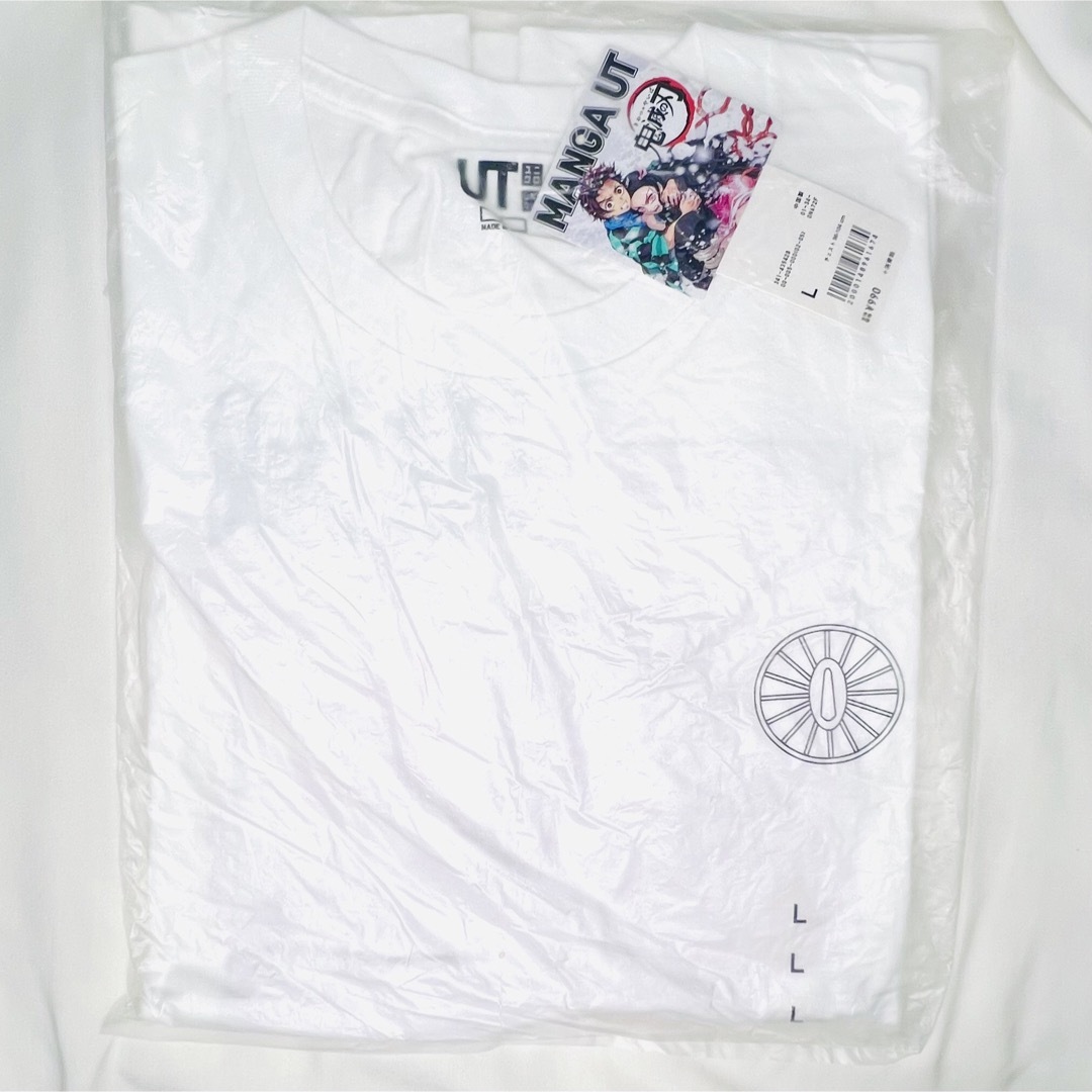 GU(ジーユー)の鬼滅の刃 GUコラボTシャツ ホワイト メンズのトップス(Tシャツ/カットソー(半袖/袖なし))の商品写真