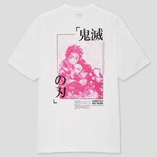 ジーユー(GU)の鬼滅の刃 GUコラボTシャツ ホワイト(Tシャツ/カットソー(半袖/袖なし))