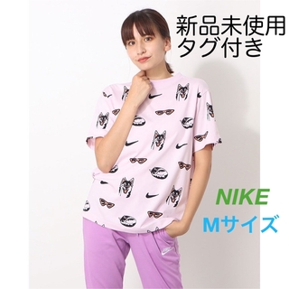 ナイキ(NIKE)のナイキ/レディス/ナイキ ウィメンズ NSW BF ドッグ Tシャツ AOP M(Tシャツ(半袖/袖なし))