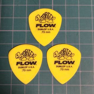 Jim Dunlop ３枚ギターピック Tortex FLOW 0.73mm 3(その他)