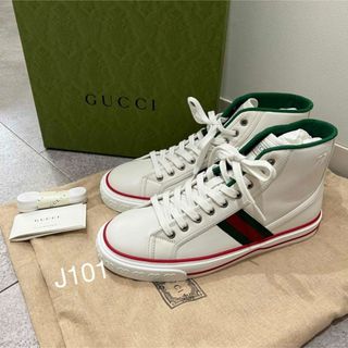 グッチ(Gucci)のGUCCI グッチ ハイトップスニーカー 7+ テニス1977スニーカー(スニーカー)