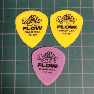 Jim Dunlop ３枚ギターピック Tortex FLOW スタンダード 5(その他)