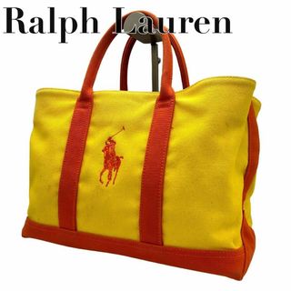 ポロラルフローレン(POLO RALPH LAUREN)のRalph Lauren ラルフローレン　s27 キャンバス　トートバッグ　黄色(トートバッグ)