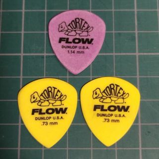 Jim Dunlop ３枚ギターピック Tortex FLOW スタンダード 6(その他)