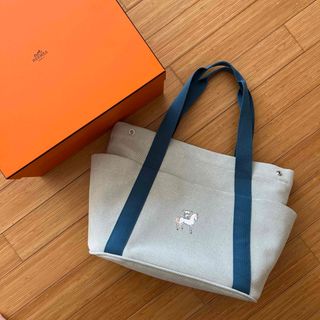 エルメス(Hermes)の【未使用】HERMES エルメス マザーズバッグ　カブリオル　トートバッグ　青(トートバッグ)