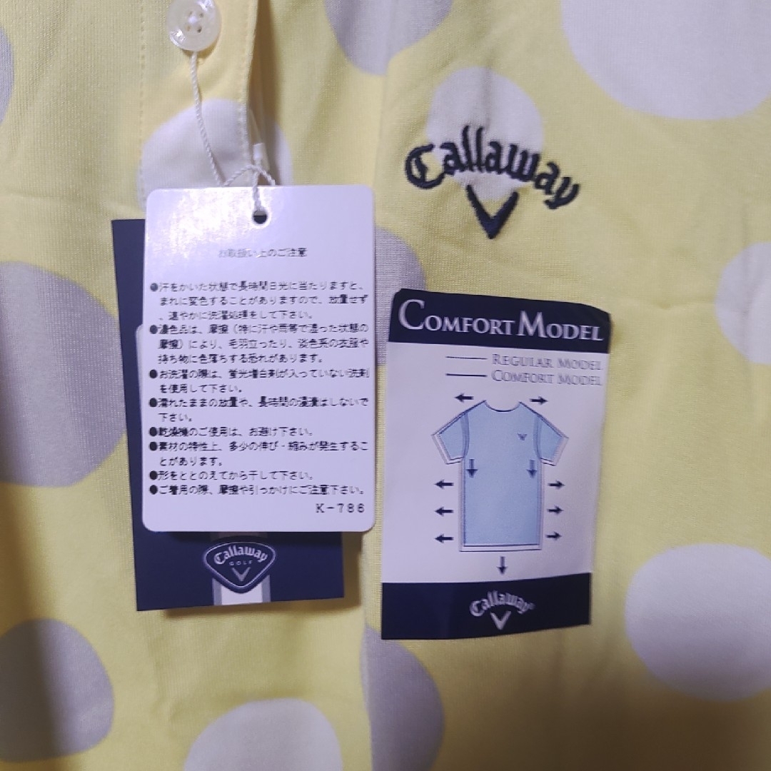 Callaway Golf(キャロウェイゴルフ)の新品、未使用 Callaway キャロウェイ レディース ゴルフ ポロシャツ M スポーツ/アウトドアのゴルフ(ウエア)の商品写真