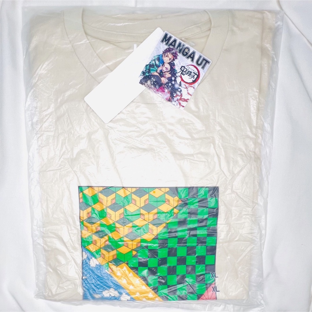 GU(ジーユー)の鬼滅の刃 GUコラボTシャツ ホワイト レディースのトップス(Tシャツ(半袖/袖なし))の商品写真