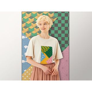 ジーユー(GU)の鬼滅の刃 GUコラボTシャツ ホワイト(Tシャツ(半袖/袖なし))