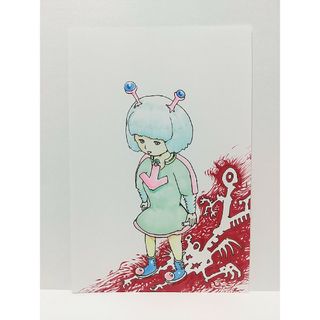 オリジナルイラスト 手描きイラスト E GIRL ハンドメイド 絵 アート 原画(アート/写真)