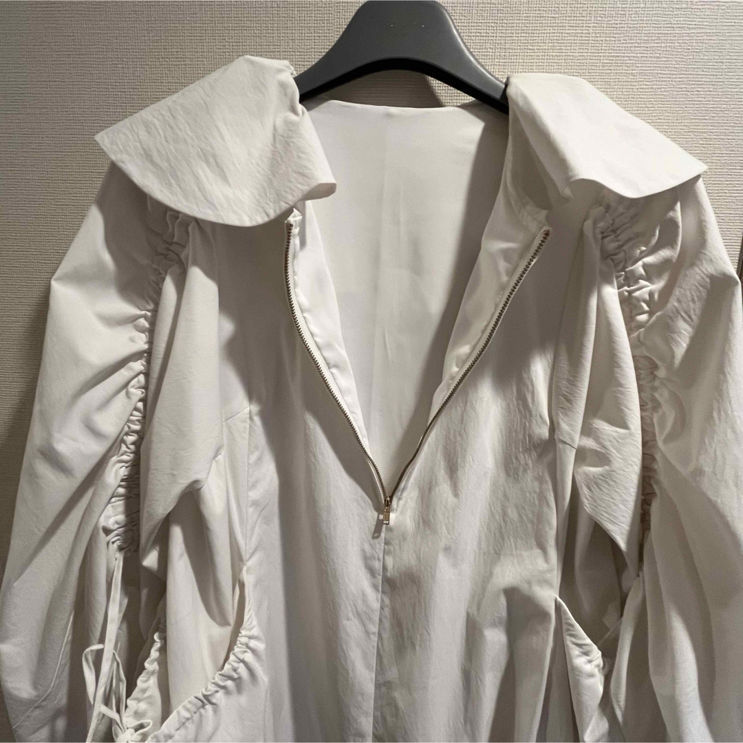 ロージーモンスター　ruffle collar shirring OP レディースのワンピース(ひざ丈ワンピース)の商品写真