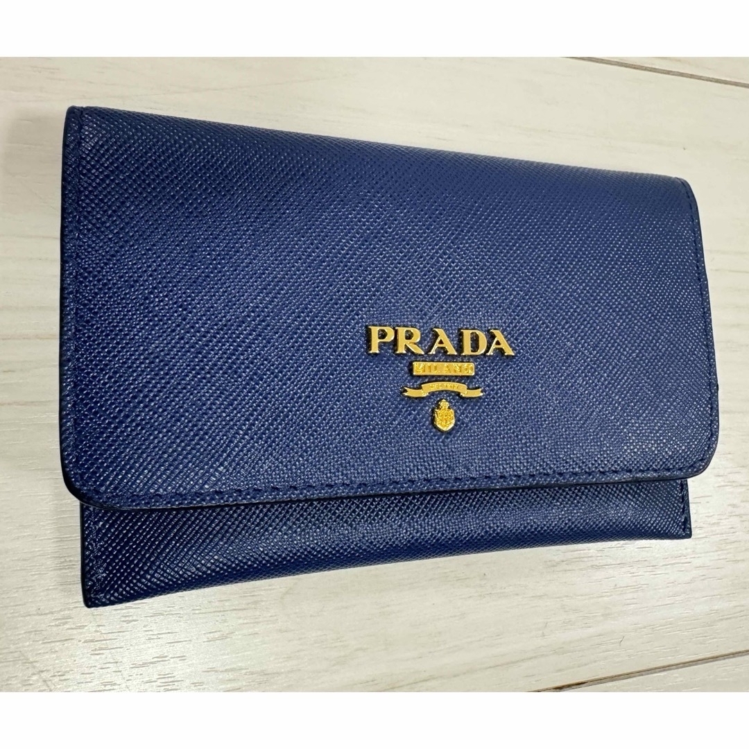 PRADA(プラダ)のPRADA カードケース ネイビー レディースのファッション小物(名刺入れ/定期入れ)の商品写真